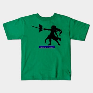 Training for the Remake- Sephiroth Kids T-Shirt